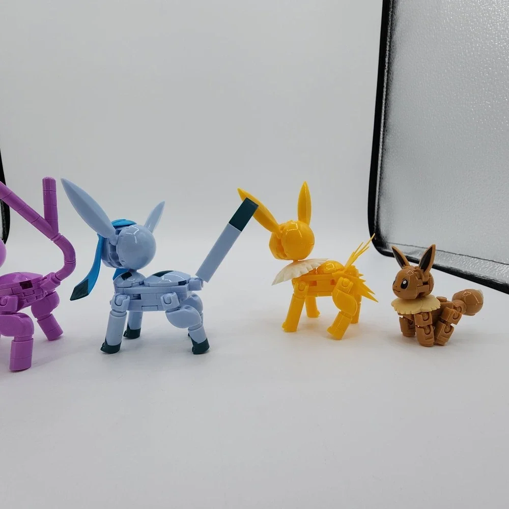 Lot of 5 Pokemon MEGA Construx Articulated Building Block‎ Figures 2019 Eevee